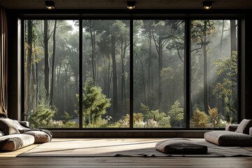 Wall Mural - Pure lighting with large window design inspiration ideas