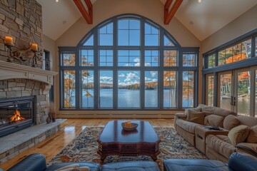 Wall Mural - Pure lighting with large window design inspiration ideas