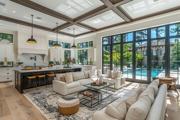 Wall Mural - Pure lighting with large window design inspiration ideas