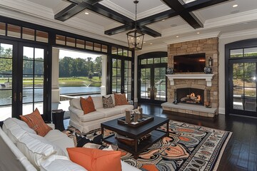 Wall Mural - Pure lighting with large window design inspiration ideas