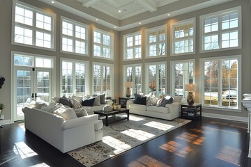 Wall Mural - Pure lighting with large window design inspiration ideas
