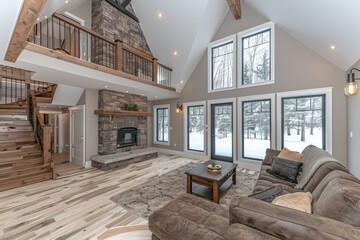 Wall Mural - Pure lighting with large window design inspiration ideas