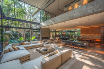 Wall Mural - Pure lighting with large window design inspiration ideas