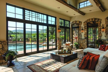 Wall Mural - Pure lighting with large window design inspiration ideas