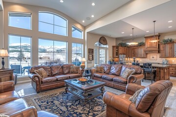 Wall Mural - Pure lighting with large window design inspiration ideas