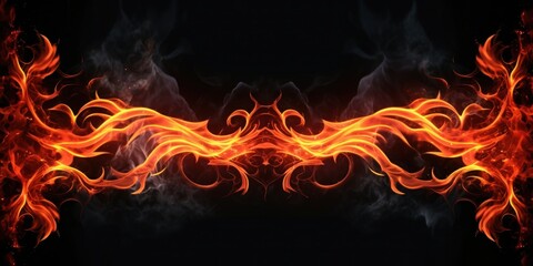 Wall Mural - Abstract Fire Design