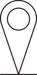 Sticker - Thin Line Gps Icon or Symbol.