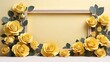 © Jihad - 3d rose flowers background with copy space