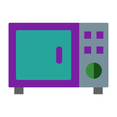 Sticker - Microwave Flat icon