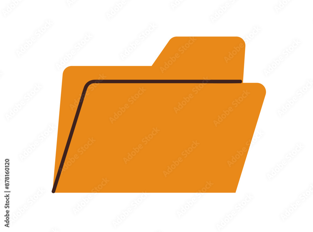 Computer folder. New empty file icon. Digital document, binder ...