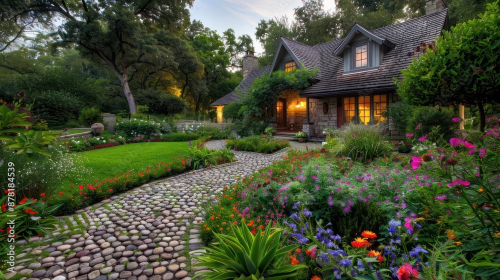 Quaint Ranch Suburban ranch with a quaint English cottage garden, complete with ...