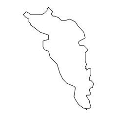 Wall Mural - Carolina map, administrative division of Puerto Rico. Vector illustration.