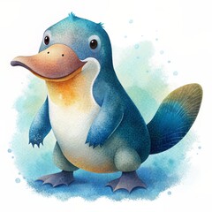 Sticker - platypus cartoon