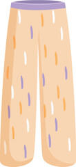 Poster - Beige pants with a modern design featuring colorful dots, perfect for adding a touch of style