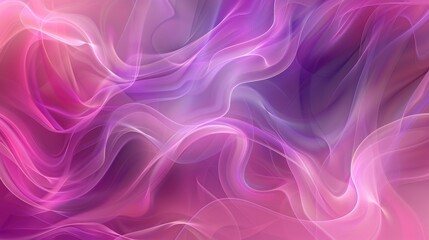 Poster - abstract background with flowing lines and curves in shades of pink and purple