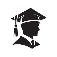 graduation Cap silhouette vector