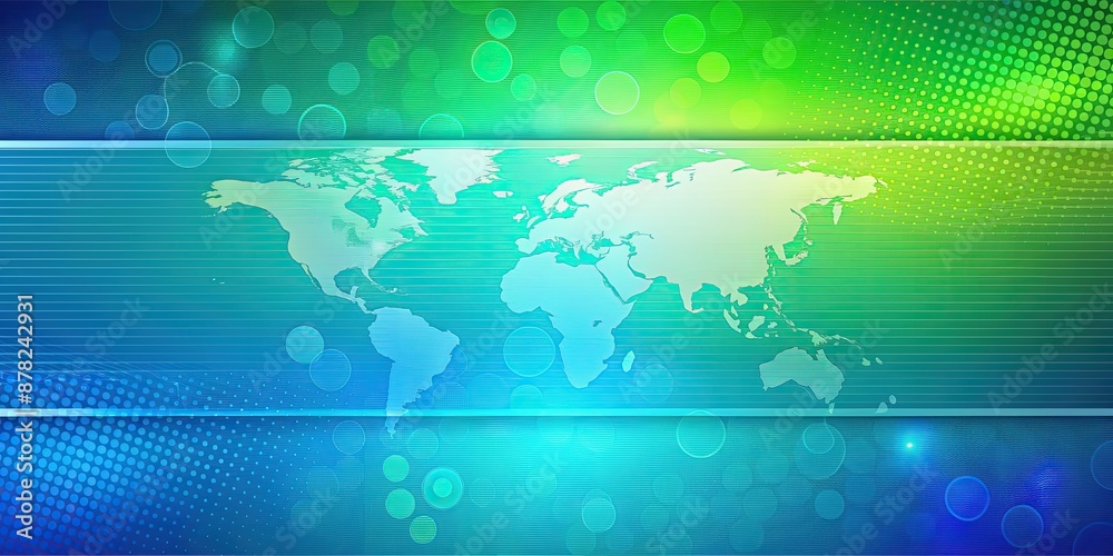 Modern Powerpoint Green Vibrant and modern PowerPoint slide template with horizontal background ...