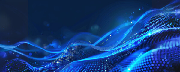 abstract blue digital wave pattern