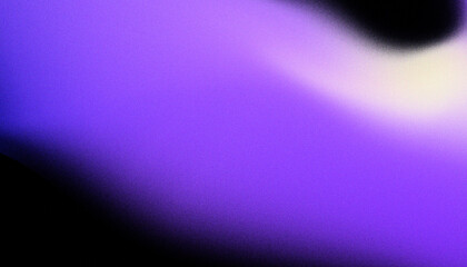 Fototapete - Grainy Neon Abstract Background Template. Purple Lavender neon gradient wallpaper with blurred grain texture. Dark blue color abstract artwork with noise texture.