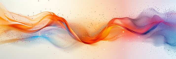 Wall Mural - an it company to be used as a header and footer on a business cover page, data streams.