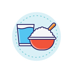 Canvas Print - Meal vector icon 