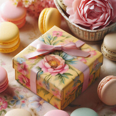 Poster - macaron box 