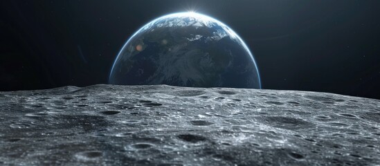 Earthrise from the Moon