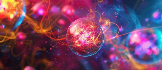 Poster - Abstract Sphere in Vibrant Colors