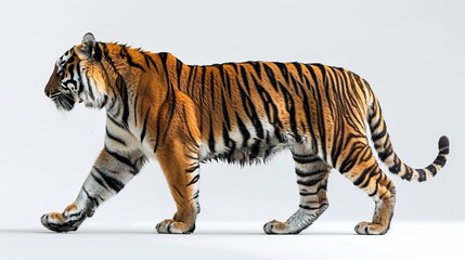 Canvas Print - Striped Tiger Walking