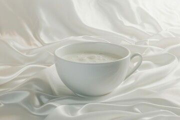 Wall Mural - Milk photo on white isolated background