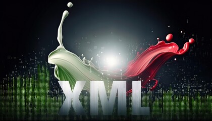Poster - Abstract Colorful XML Data Visualization