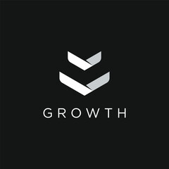 Wall Mural - Creative and unique abstract logo template design with geometry isolated background.Logo for business , company , initial and studio.