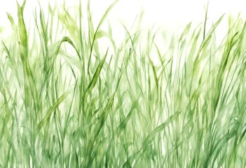 herb grass olated bio pattern withered seamlesspattern background watercolor green white drawn border banner hand frame spring eco field horizontal abstract