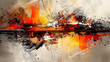 © Japanese_Brush - Vibrant Abstract Digital Art With Fiery Colors and Dynamic Strokes
