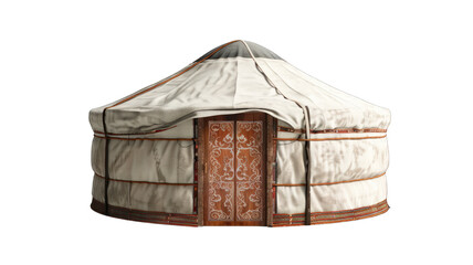 yurt isolated on white background