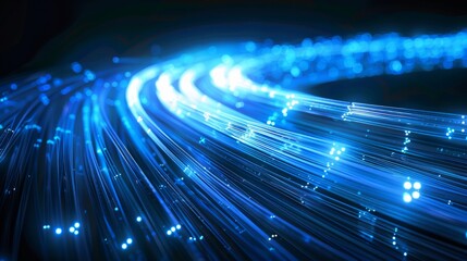 abstract background of fiber optic cables