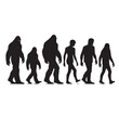 © MSTMIM - Bigfoot silhouette  Vector illustration.