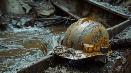 Poster - describe the environmental considerations in hard hat production.