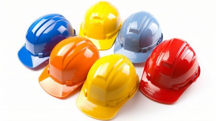 Poster - materials used in modern hard hat construction.