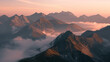 © stock1 - A majestic landscape of a mountain range at dawn