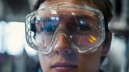 Poster - ANSI Z87.1 standard for safety goggles.