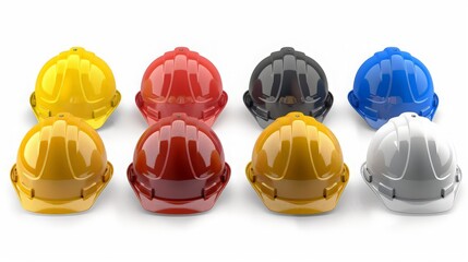 Poster - evolution of safety standards for hard hats.