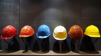 Poster - evolution of safety standards for hard hats.