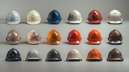 Poster - evolution of safety standards for hard hats.