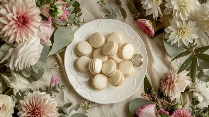 Sticker - eggs and flowers