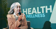 © WesSide/peopleimages.com - Workshop, convention and speech of mature woman on stage with host on mic for health advice or tips. Seminar, talking and conference presentation on wellness, pharma and medical innovation at event
