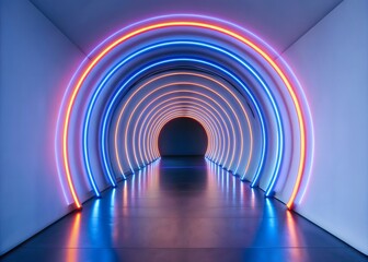 abstract bright rainbow colorful tunnel background