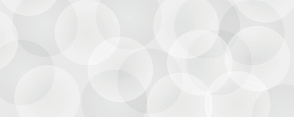Aufkleber - White and grey abstract modern transparency circle presentation background. Vector circles template. gradient vanishing circles. Creative illustration for poster, web, landing, page, cover
