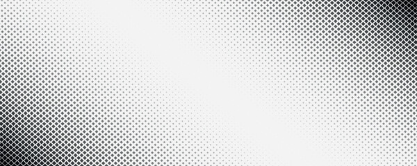 Aufkleber - Black and white dotted halftone background. Basic halftone dots effect in black and white color. Halftone effect. Dot halftone. Black white halftone