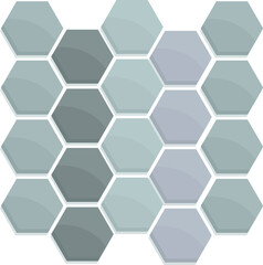 Aufkleber - Abstract background forming by hexagonal shapes creating seamless pattern